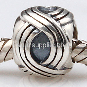 2013 New Design european 925 Sterling Silver Weave Beads For Bracelets