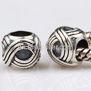 2013 New Design european 925 Sterling Silver Weave Beads For Bracelets