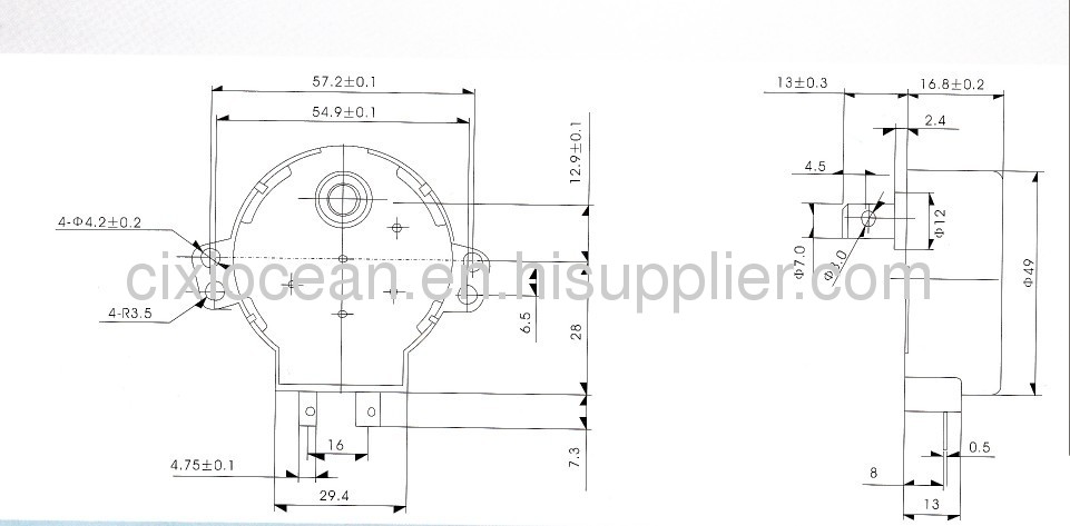 SYNCHRONOUS MOTORPARTS OF WINDING GUIDING 