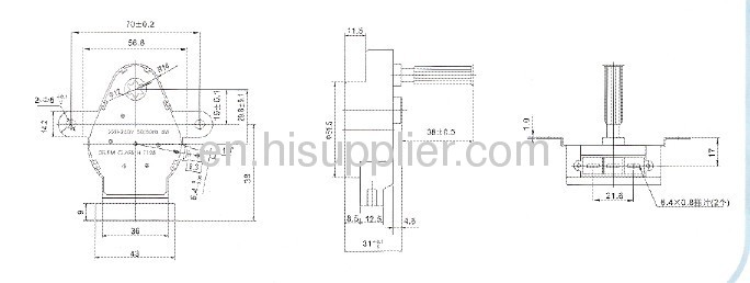 SYNCHRONOUS MOTORPARTS OF LAMP