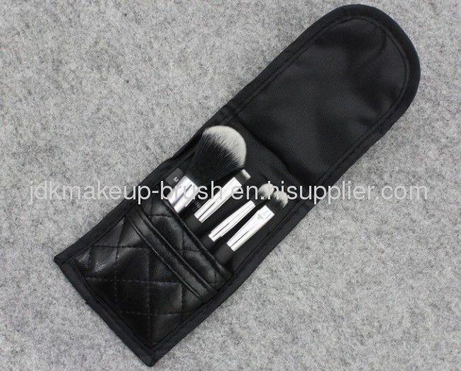 4pcs makeup brush set with PU pouch