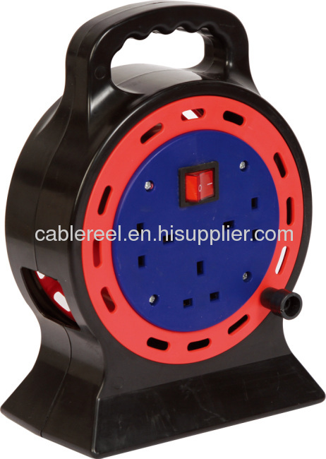 10m 3way British Socket Casttele cable reel with switch