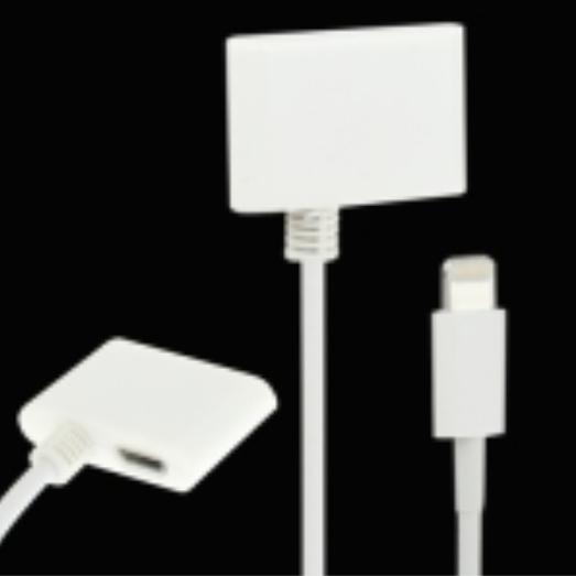 2 in 1 Micro USB and 30 Pin Female to Lightning 8 Pin Male Sync Data Cable Adapter for iPhone 5, iPad mini, iTouch 5, Length: 14cm