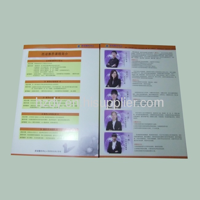 Full color printed card paper Introduce copies