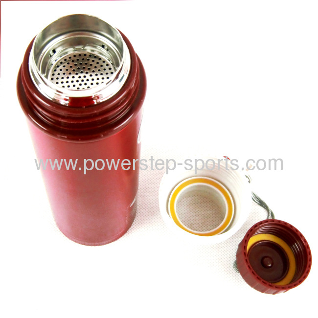500ML Stainless Steeldouble wall Sports bottle with Climbing buckle