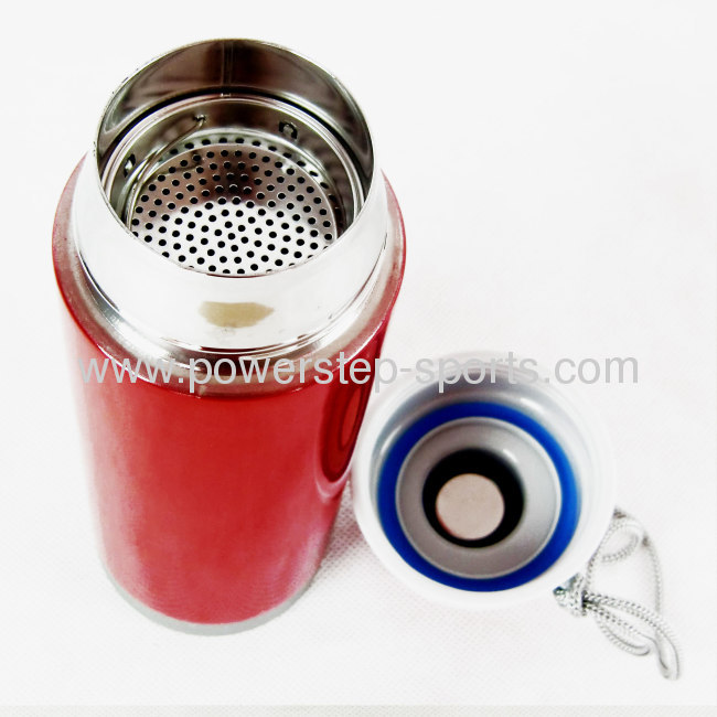 500ML Stainless Steeldouble wall Sports bottle with Climbing buckle