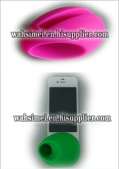 silicone iphone horn with mini shape for iphone 4/4s/5