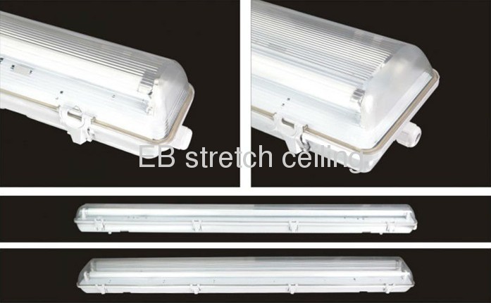 T8 1*36W IP65 waterproof industrial recessed fluorescent lighting fixtures