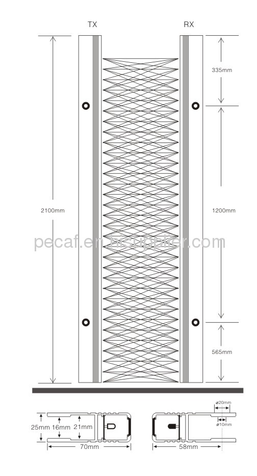 LC17- elevator series light curtain 