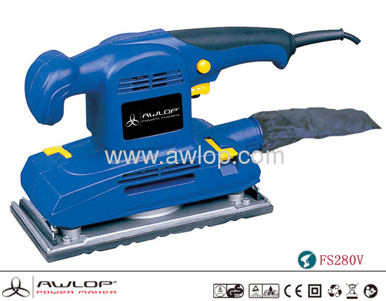 280W 115*230mm Electric Finishing Sander With Quick clip paper system