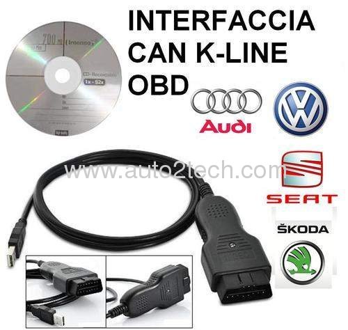 2012 hot VAGCOM 11.11.2VCDS HEX CAN USB Interface VW/Audi Diagnostic Cable Czech language