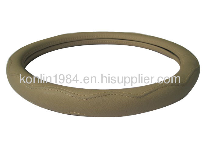 GENUINE LEATHER -CAR STEERING WHEEL COVER