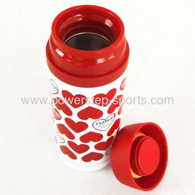 420ml hearts new stainless steel 18/8 vacuum flask 