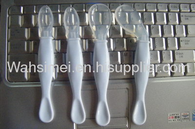 New Design Fashion and Cute Silicone Baby Spoons 