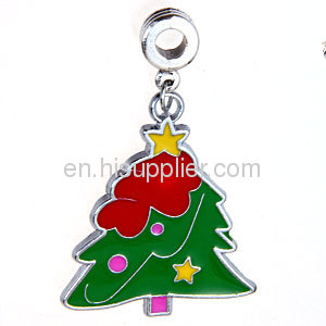 2012 Fashion Cheap Jewelry european Christmas Tree Charms Wholeslae