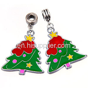 2012 Fashion Cheap Jewelry european Christmas Tree Charms Wholeslae