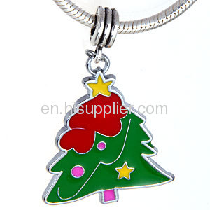 2012 Fashion Cheap Jewelry european Christmas Tree Charms Wholeslae