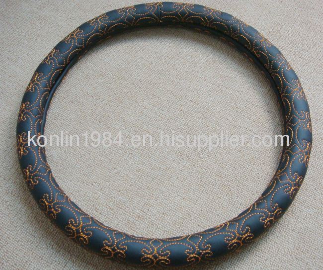 DULL POLISH LEAHTER- CAR STEERING WHEEL COVER