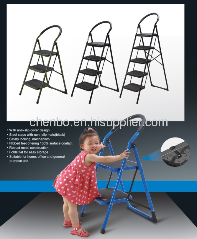 3 Step Household Steel Step Ladders 