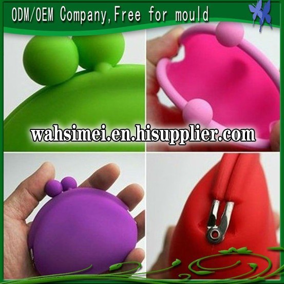 Fashionable ladies purse for promotion,Silicone Coin Bank