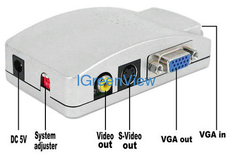 VGA TO AV Video Converter / S-Video Converter