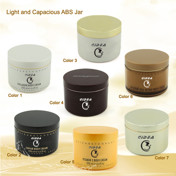 50ML 100ML 200ML 300ML ABS Round Plastic body Cream Packaging Container