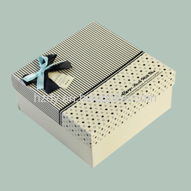 350g white card paper box for gift 