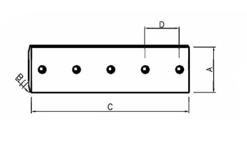 Caterpillar 631BSA 641SA spare part antiwear scraper cutting edge 9W6092