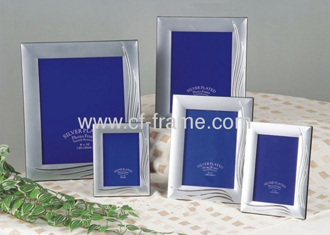 4x6 matel sliver plated picture frame for home decor or gift