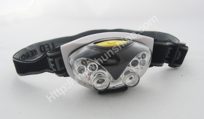 4white led+2red led headlamp