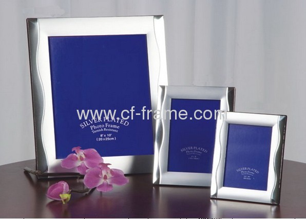 5x7matel sliver plated picture frame for home decor