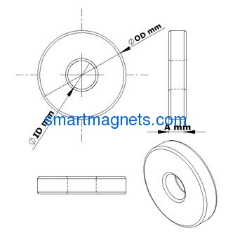 N35 ring sintered NdFeB magnets