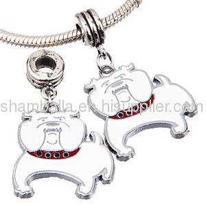 european Christmas Dog Dangle Charm Wholesale