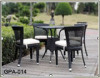 Rattan table chair set