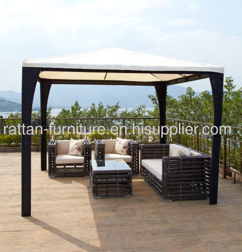 synthetic rattan/wicker weave sofa set