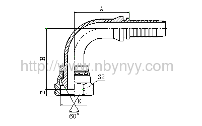 90° NPSM FEMALE 60°CONE HYDRAULIC HOSE FITTING PIPE FITTING