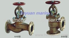 marine flanged bronze stop check valve