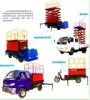 Battery truck hydraulically automatic lift platform