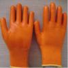 Good quality yellow PVC coated working gloves PG1513-1