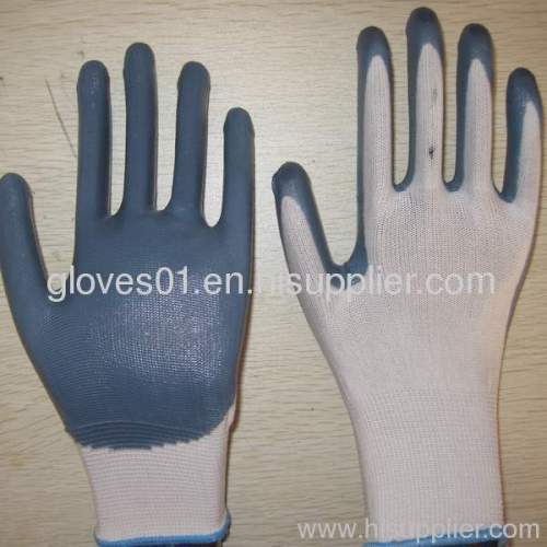 gray nitrile coated working gloves NG1501-2