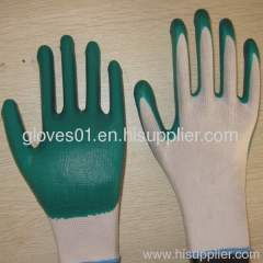 green nitrile coated working gloves NG1501-3