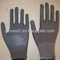 gray nitrile coated working gloves NG1501-6