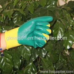 green nitrile coated working gloves NG1501-7