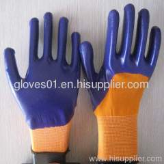 violet nitrile coated working gloves NG1501-13