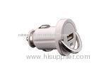 White Matte1200 Ma CA40 1.2a 12 - 24V Apple iPhone Car Chargers For Mobile Phones CE, FCC