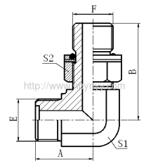 METIRC MALE ADJUSTABLE STUD END ISO 6149-2 HYDRAULIC ADAPTE