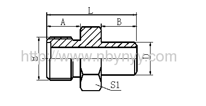 METRIC MALE O-RING/BUTT-WELD TUBE HYDRAULIC ADAPTER FITTING