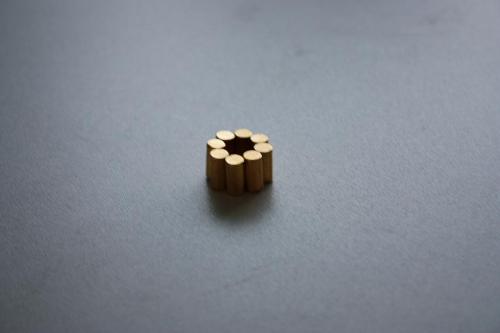 Sintered Cylinder NdFeB magnet with gold coating