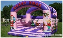 0.55mm PVC sweet santa inflatable jumping bouncy