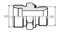 BSP THREAD WITH CAPTIVE SEAL HYDRAULIC ADAPTER FITTING ELBOW